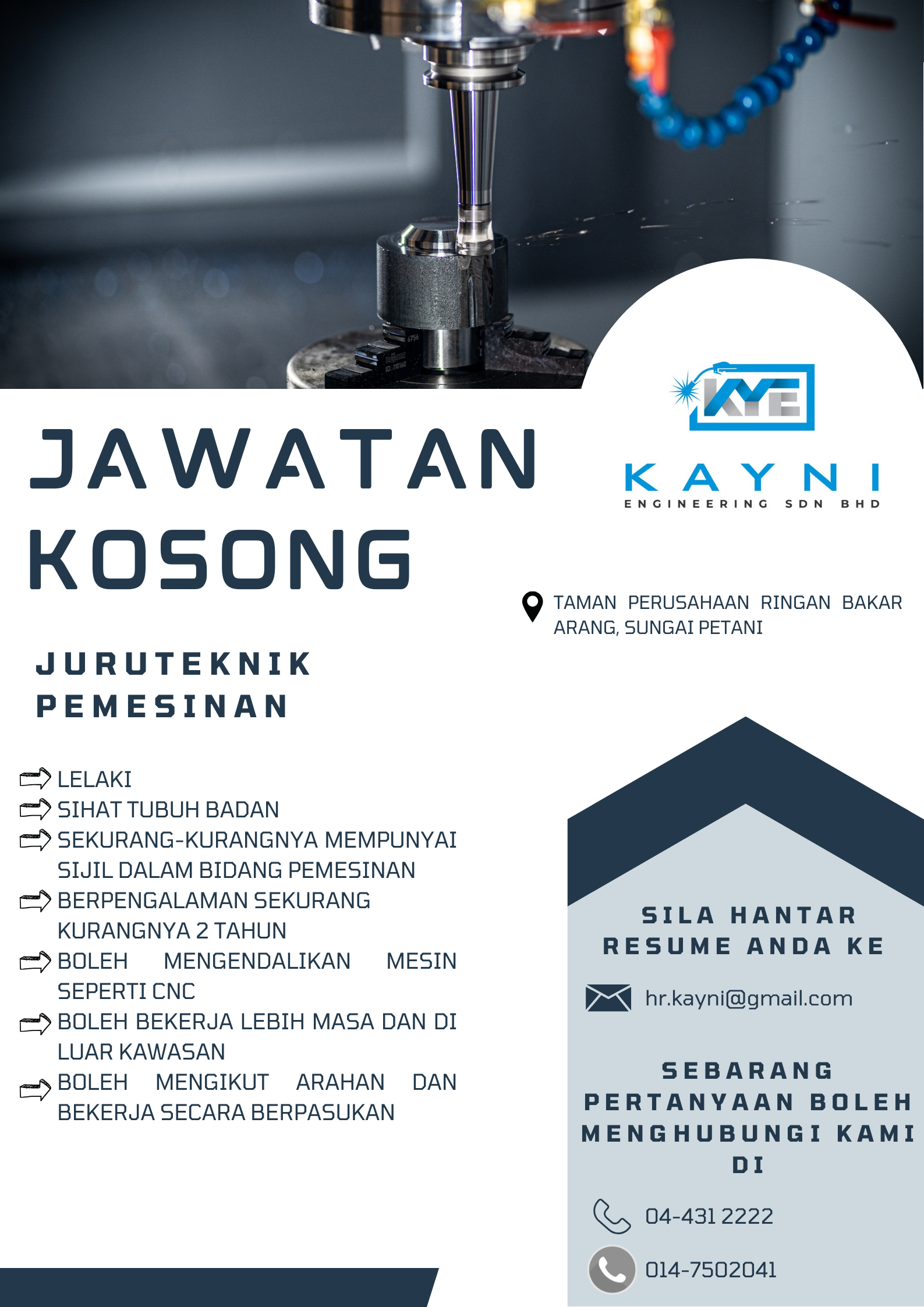 JAWATAN KOSONG_MACHINING